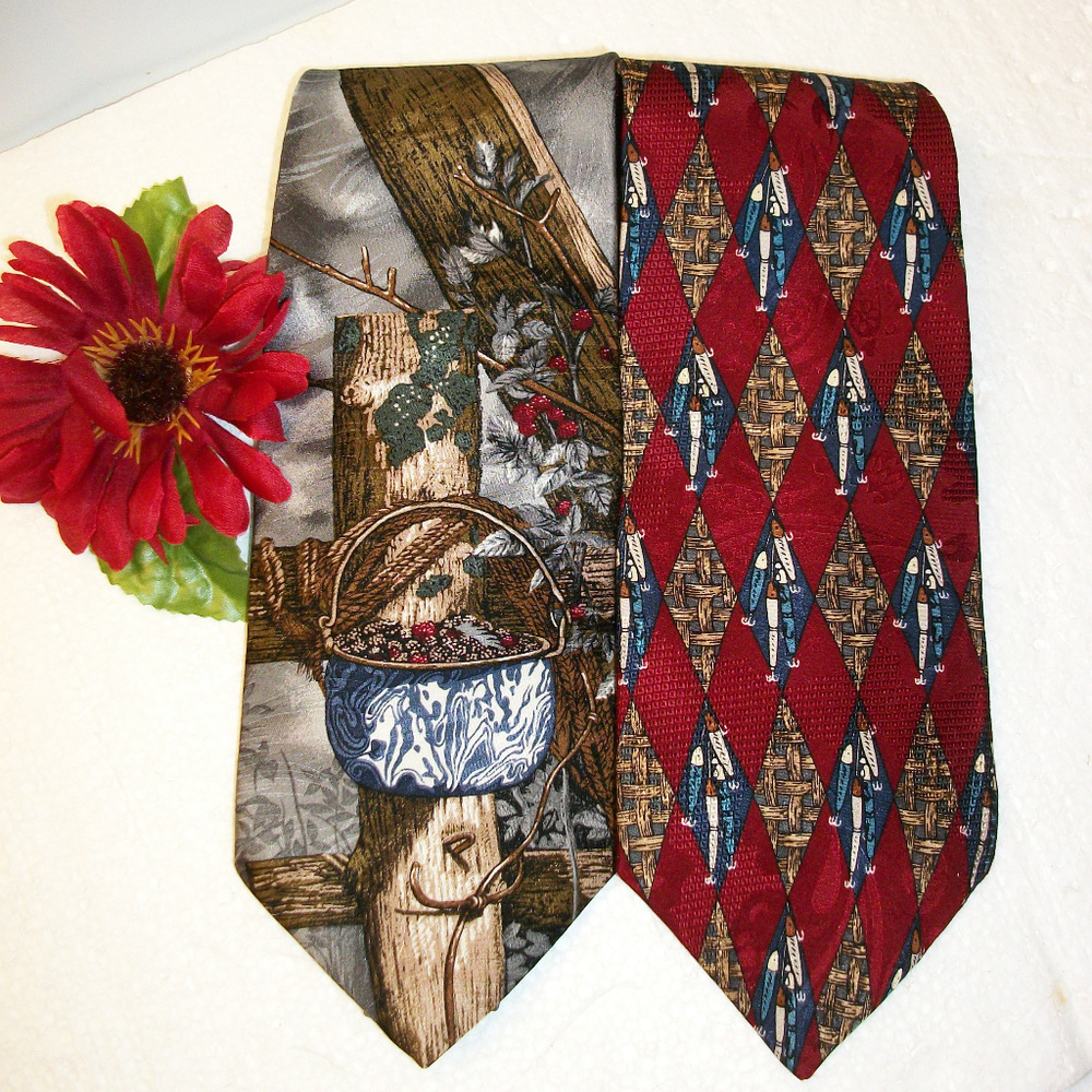 2 BOB TIMBERLAKE MEN'S TIES NWT $32.50 EACH